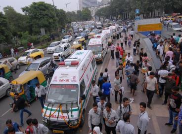 Deputy Chief Minister, Shri Manish Sisodia flags off 55 CATs Ambulances for Home to Hospital emergency services, 03rd July 2016
