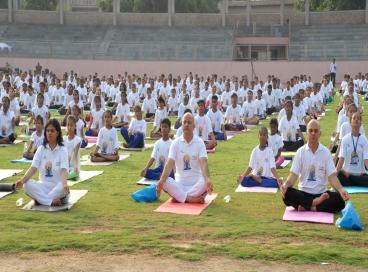 Dy. CM is Participating International Yoga Day, 21th June 2016