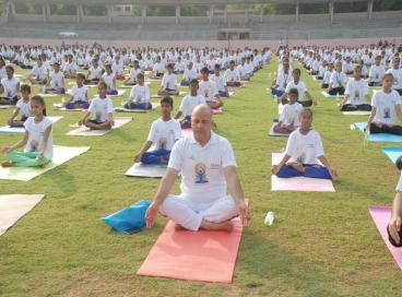 Dy. CM is Participating International Yoga Day, 21th June 2016
