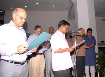 Oath taking on Anti Terrorism Day, 20th May 2016,	