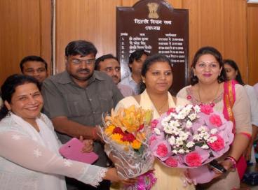  Newly elected Deputy Speaker, Delhi Legislative Assembly Ms Rakhi Bidlan assumes the Charge, 10th June 2016	