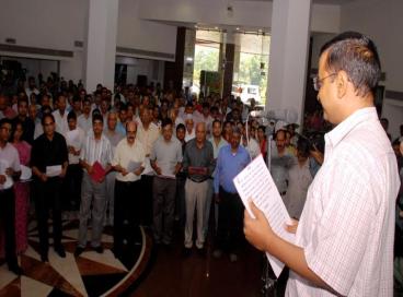 Oath taking on Anti Terrorism Day, 20th May 2016,	