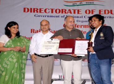 Hon’ble Deputy Chief Minister, Delhi distributes Rajiv Gandhi State Sports Awards, 04th May 2016,