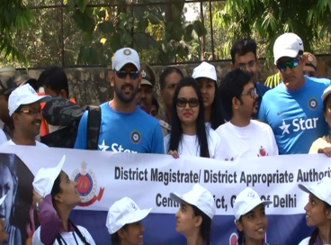 Save the Girld Child event with indian cricket team, 19th October 2016	